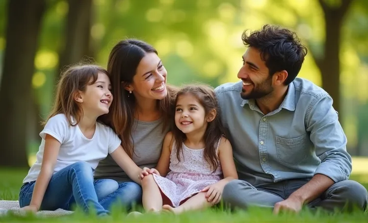 Um exemplo de família feliz